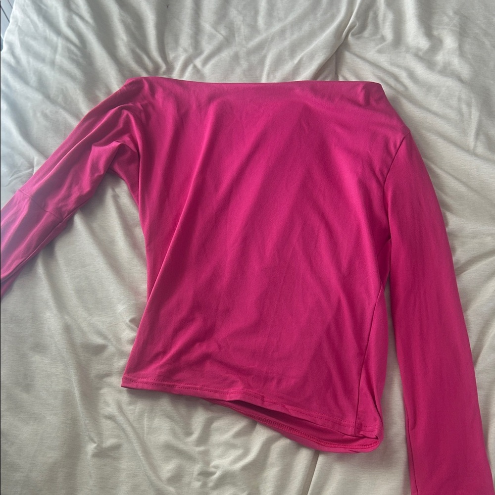 SHEIN Fuchsia Long Sleeve Women's Top